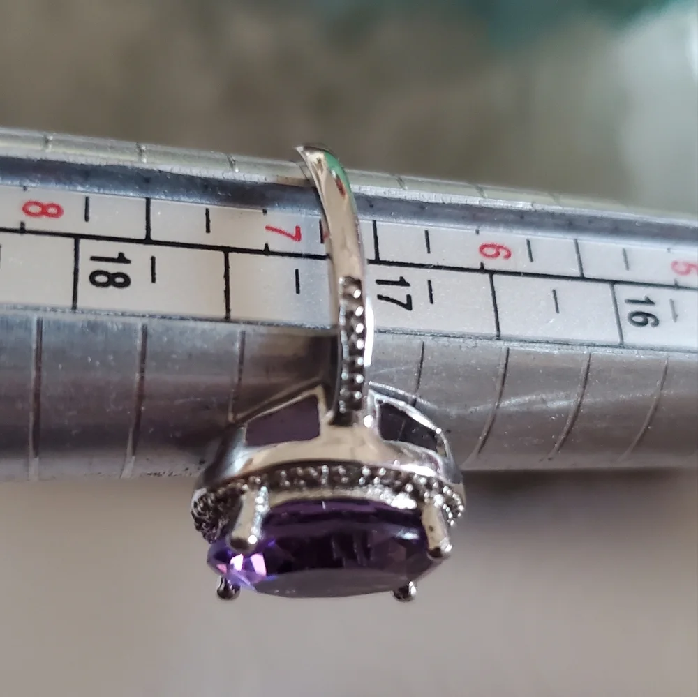 Genuine Amethyst ring - Picture 8 of 10